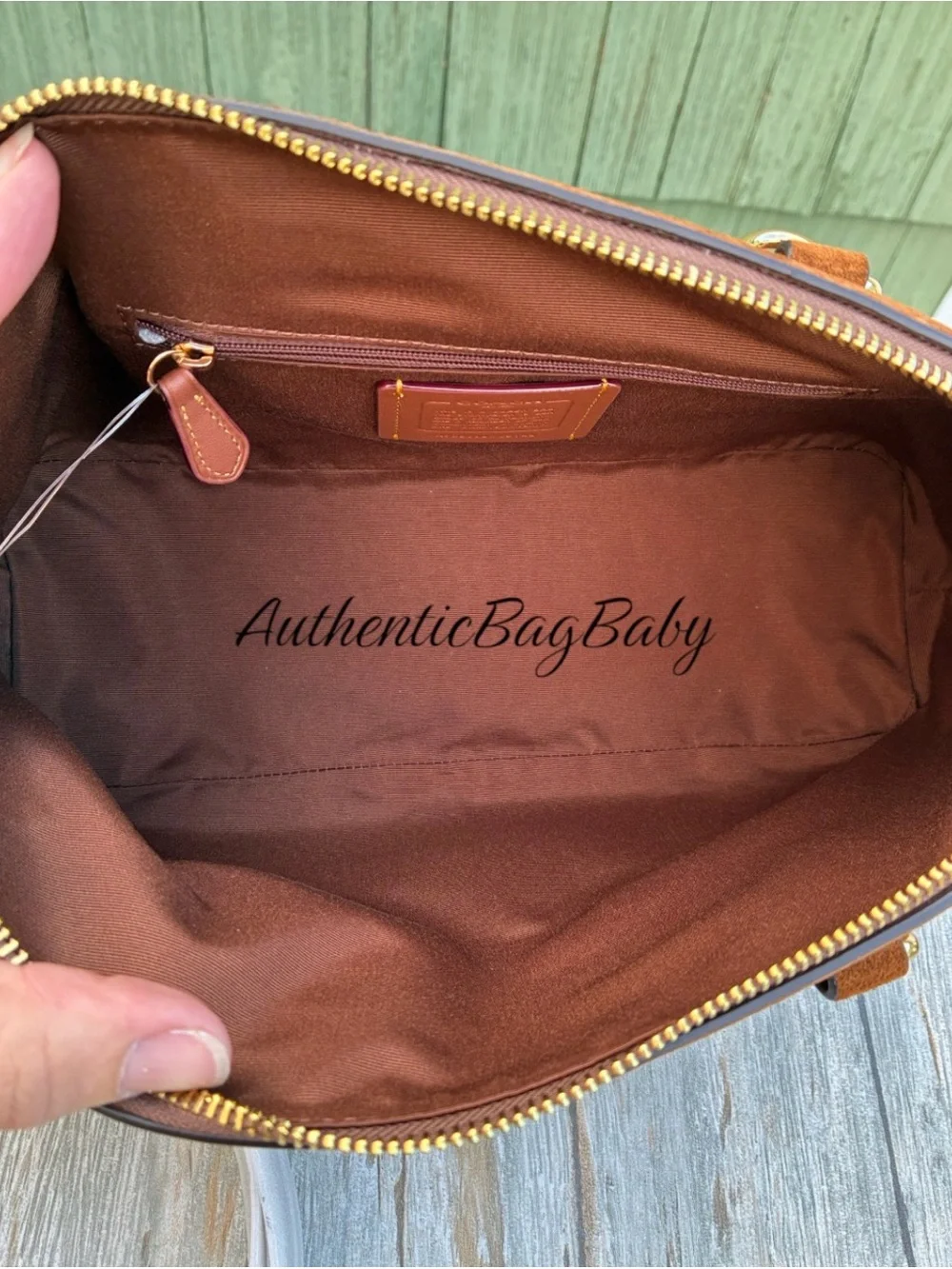 Coach Lara Satchel Leather Suede Bag Purse
